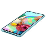 Husa Galaxy A71, Originala Samsung, Silicon, Blue