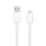 Cablu date si incarcare  Original Oppo, USB la USB Type-C DL129, 1 m, VOOC Flash Charge, Alb