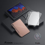 Husa Samsung Galaxy Tab S7 Plus 12.4 T970/T976 Ringke Fusion Din TPU Si Policarbonat, Smoke Black