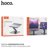 Suport laptop, tableta birou, aluminiu, Hoco PH52 Plus, max. 15.6", gri