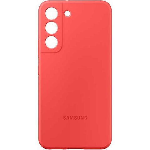 Husa Galaxy S22, Originala Samsung, Silicone Cover, Coral