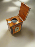 Scrumiera decorativa din lemn masiv – Design vintage si industrial, Handmade [Inchiriere]