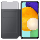 Husa Galaxy A52, A52 5G, A52s, Originala Samsung, S-View Wallet Cover, Negru