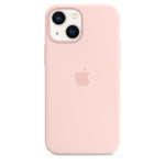 Husa iPhone 13 mini, Originala Apple, Silicone Case with MagSafe, Chalk Pink