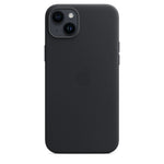 Husa iPhone 14+ (Plus), Originala Apple, Leather Case with MagSafe, Midnight
