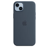 Husa iPhone 14+ (Plus), Originala Apple, Silicone Case with MagSafe, Storm Blue