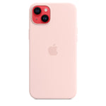 Husa iPhone 14+ (Plus), Originala Apple, Silicone Case with MagSafe, Chalk Pink