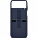 Husa Galaxy Z Flip4, Originala Samsung, Silicone Cover with Ring, Bleumarin