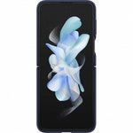Husa Galaxy Z Flip4, Originala Samsung, Silicone Cover with Ring, Bleumarin