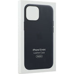 Husa iPhone 13 mini, Originala Apple, Leather Case with MagSafe, Midnight