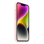 Husa iPhone 14+ (Plus), Originala Apple, Silicone Case with MagSafe, Chalk Pink
