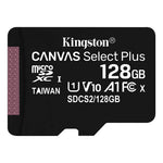 Card de memorie MicroSD Kingston Canvas Select Plus, 128GB, 100MB/s, cu adaptor