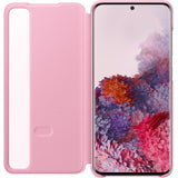 Husa Galaxy S20+ (Plus), Originala Samsung, Clear View Cover, Pink