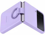 Husa Galaxy Z Flip4, Originala Samsung, Silicone Cover with Ring, Mov
