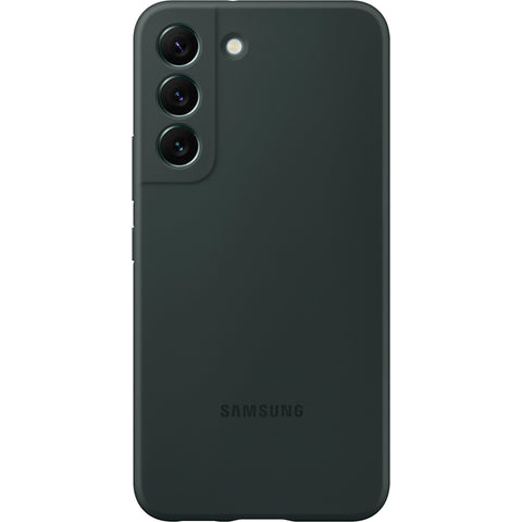 Husa Galaxy S22 (S901), Originala Samsung, Silicone Cover, Dark Green