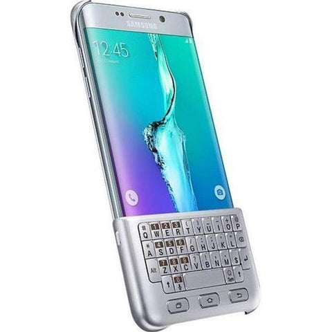 Husa Galaxy S6 Edge+ (Plus), Originala Samsung, cu tastatura QWERTY, Silver