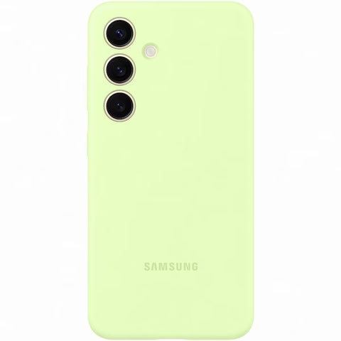 Husa Galaxy S24, Originala Samsung, Silicone Case, Light Green