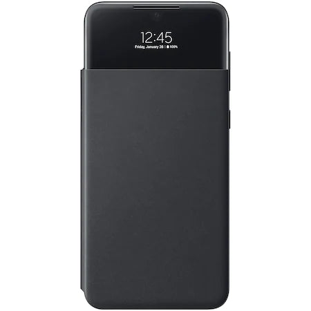 Husa Galaxy A33 5G, Originala Samsung, S View Wallet Cover, Negru