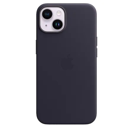 Husa iPhone 14, Originala Apple, Leather Case with MagSafe, Ink