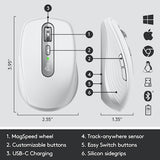 Mouse wireless Original Logitech MX Anywhere 3, 2.4GHz&Bluetooth, Multidevice, Gri