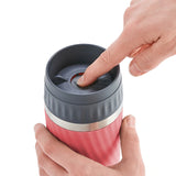 Termos Tefal, Travel Mug Easy Twist, fara BPA, 100% etans, Roz
