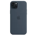 Husa iPhone 15+ (Plus), Originala Apple, Silicone Case with MagSafe, Storm Blue