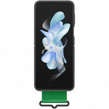 Husa Galaxy Z Flip4, Originala Samsung, Silicone Cover with Strap, Black