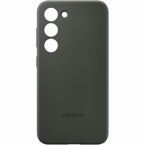 Husa Galaxy S23, Originala Samsung, Silicone Case, Khaki