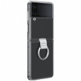 Husa Galaxy Z Flip4, Originala Samsung, Clear Cover with Ring, Transparent
