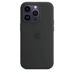 Husa iPhone 14 Pro, Originala Apple, Silicone Case with MagSafe, Negru