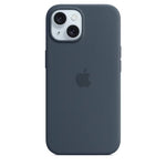 Husa iPhone 15, Originala Apple, Silicone Case with MagSafe, Storm Blue