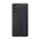 Husa Galaxy S21 FE (G990), Originala Samsung, Clear Strap Cover, Gri inchis