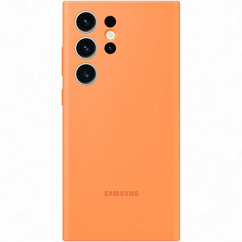 Husa Galaxy S23 Ultra, Originala Samsung, Silicone Case, Orange