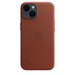 Husa iPhone 14, Originala Apple, Leather Case with MagSafe, Umber