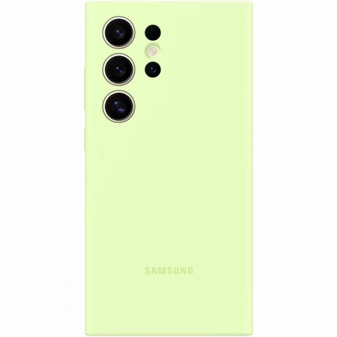 Husa Galaxy S24 Ultra, Originala Samsung, Silicone Case, Light Green