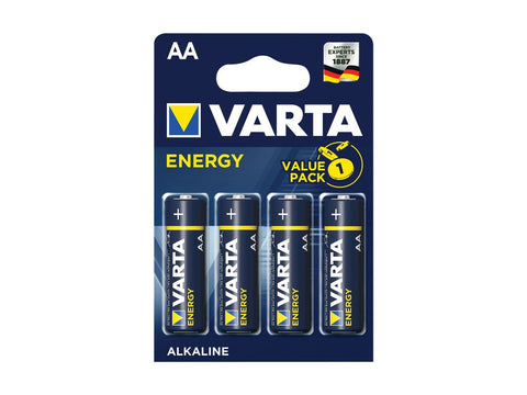 Baterii alcaline AA, 4 buc Varta