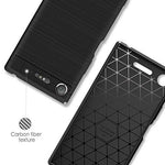 Husa Sony Xperia XZ1 TPU Series Carbon Negru