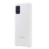 Husa Galaxy A51, Originala Samsung, Silicone Cover, silicon, Alb