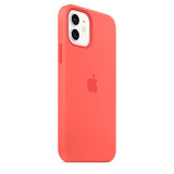 Husa iPhone 12 Pro Max, Originala Apple, Cover Silicone, Case MagSafe, Pink Citrus