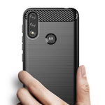 Husa Motorola Moto E7 Power / E7i Power, Techsuit Carbon Silicone, Negru
