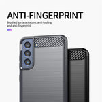 Husa Samsung Galaxy S21 FE, Techsuit Carbon Silicone, Negru