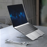 Suport laptop din aluminiu, Yesido LP01, stand reglabil, argintiu