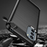 Husa Motorola Moto G31 4G / G41 4G, Techsuit Carbon Silicone, Negru