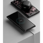Husa Samsung Galaxy S22 Ultra 5G, Ringke Fusion X Design, Camo Negru
