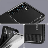 Husa Samsung Galaxy S21 FE, Spigen Rugged Armor, Black
