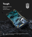 Husa Xiaomi Poco M4 Pro 5G, Ringke Fusion X Design, Camo Negru