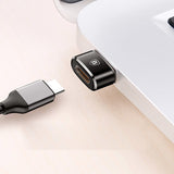 Adaptor Conversie Baseus USB la USB Type-C CAAOTG-01, 5A, Negru