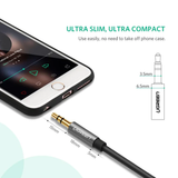 Cablu audio Ugreen, auxiliar 3.5 mm mini Jack, prelungitor 2m, argintiu, 10594