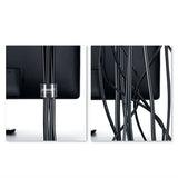 Organizator cabluri Ugreen, multifunctional, banda velcro, 5m, negru