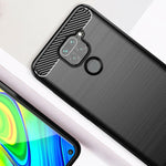 Husa Xiaomi Redmi Note 9, Forcell, silicon TPU carbon, neagra